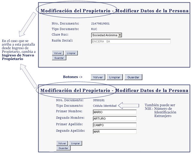 Pantalla 8 - Modificar Datos de Persona